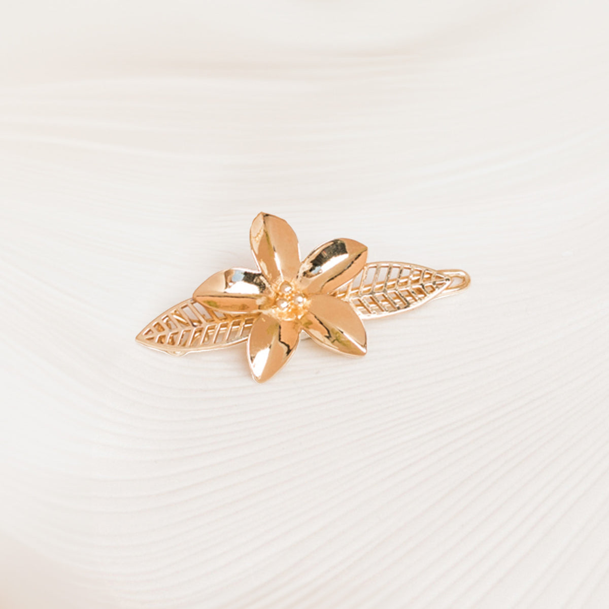 Barrette Eglantine Or