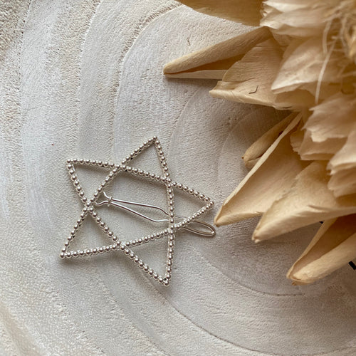 Barrette Olympe argent.