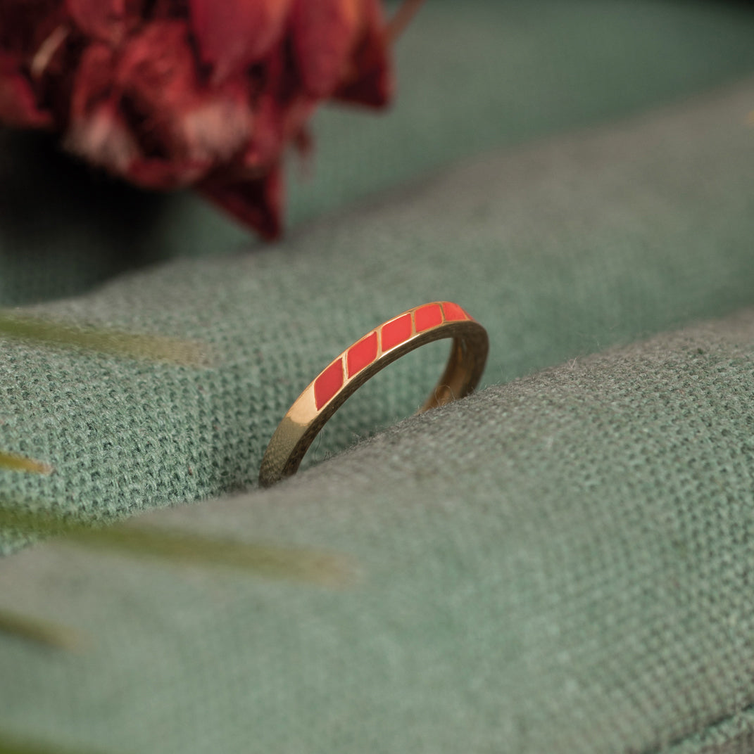 Bague Aurel Corail.