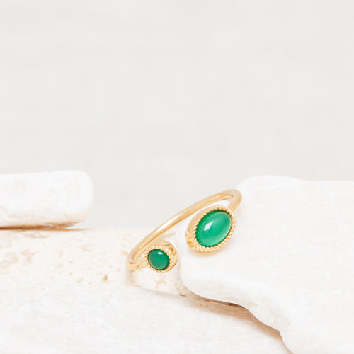 Bague Claire Onyx Vert