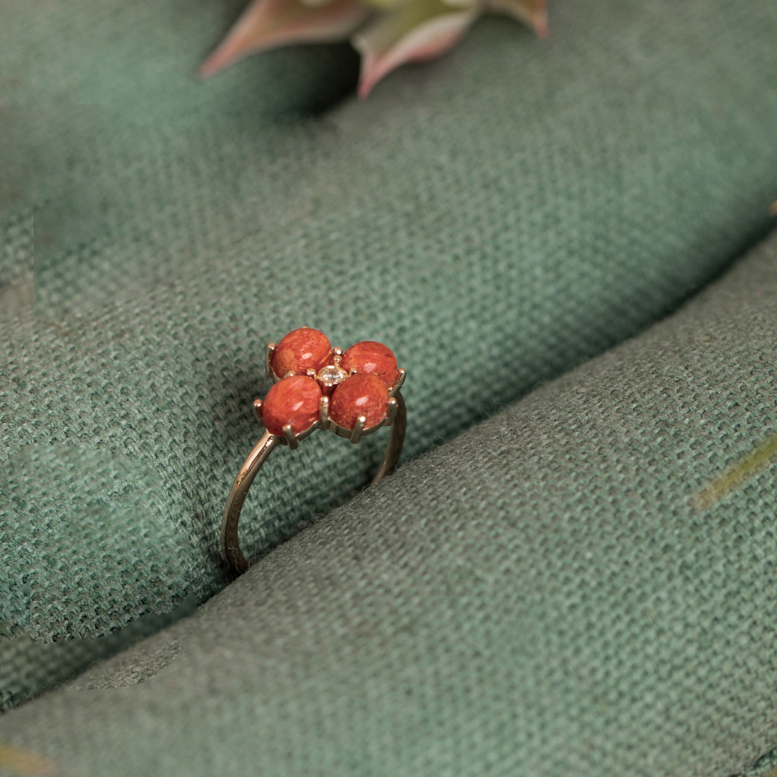 Bague Amelia Corail.