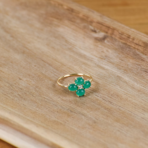 Bague Amelia Onyx Vert.