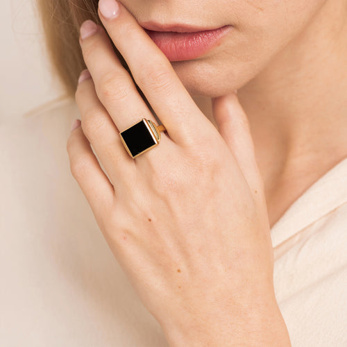 Bague Diana Onyx Noir