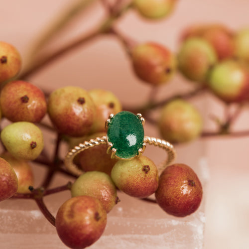 Bague Camelia Aventurine Verte