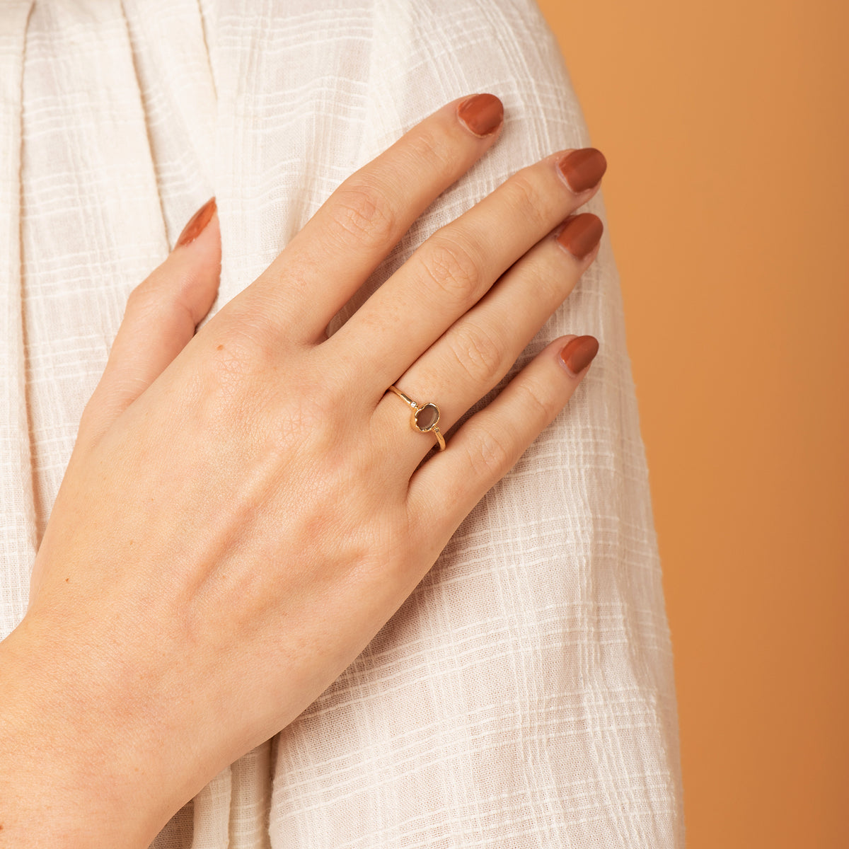 Bague Milana Quartz Fumé