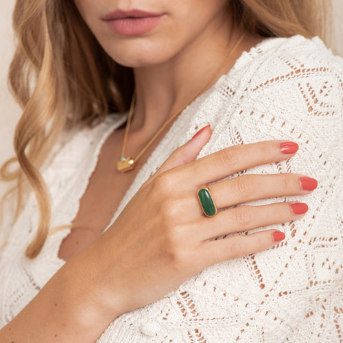 Bague Poema Aventurine Verte