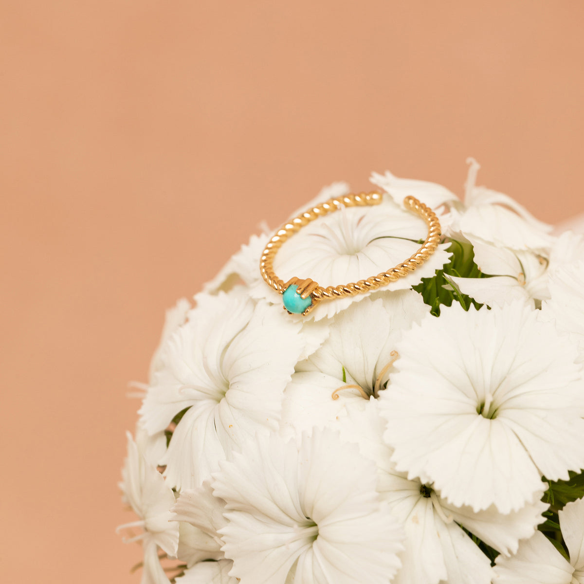 Bague Mini Camelia Turquoise