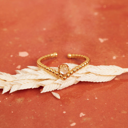 Bague Venise Pierre De Lune Blanche