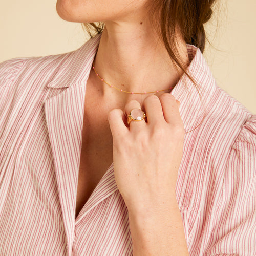 Bague  Vickie Quartz Rose