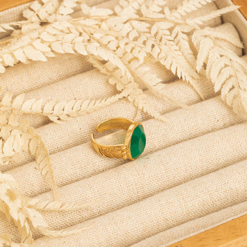 Bague Vickie Onyx Vert