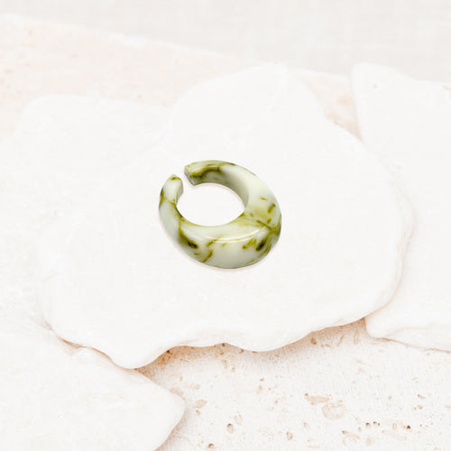 Bague Gabie Avocat/Creme