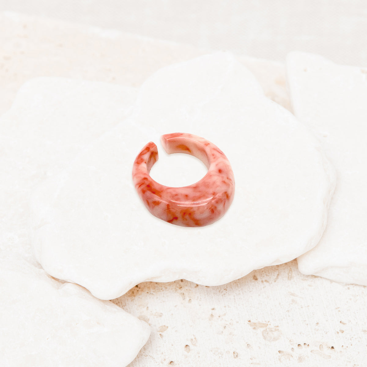 Bague Gabie Pourpre/Creme
