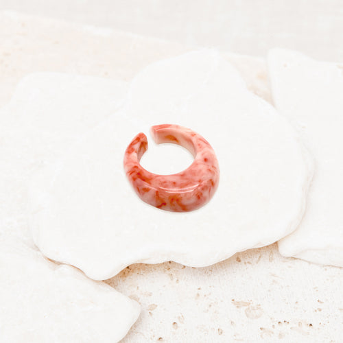 Bague Gabie Pourpre/Creme