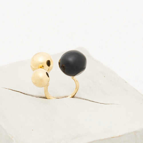bague Maude  Noir