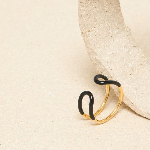 Bague Leyya Noir
