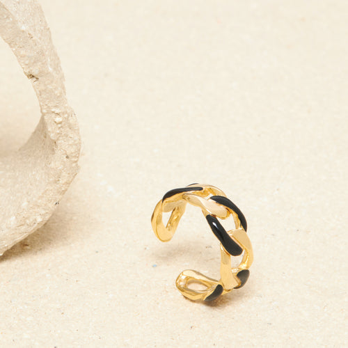 Bague Chainne Noir