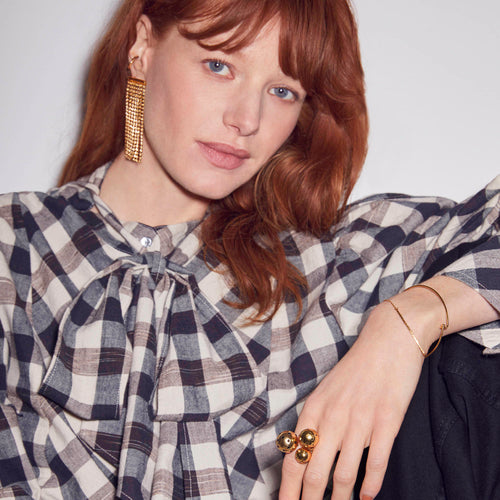 Bague  Claude Zircon Noir/Or