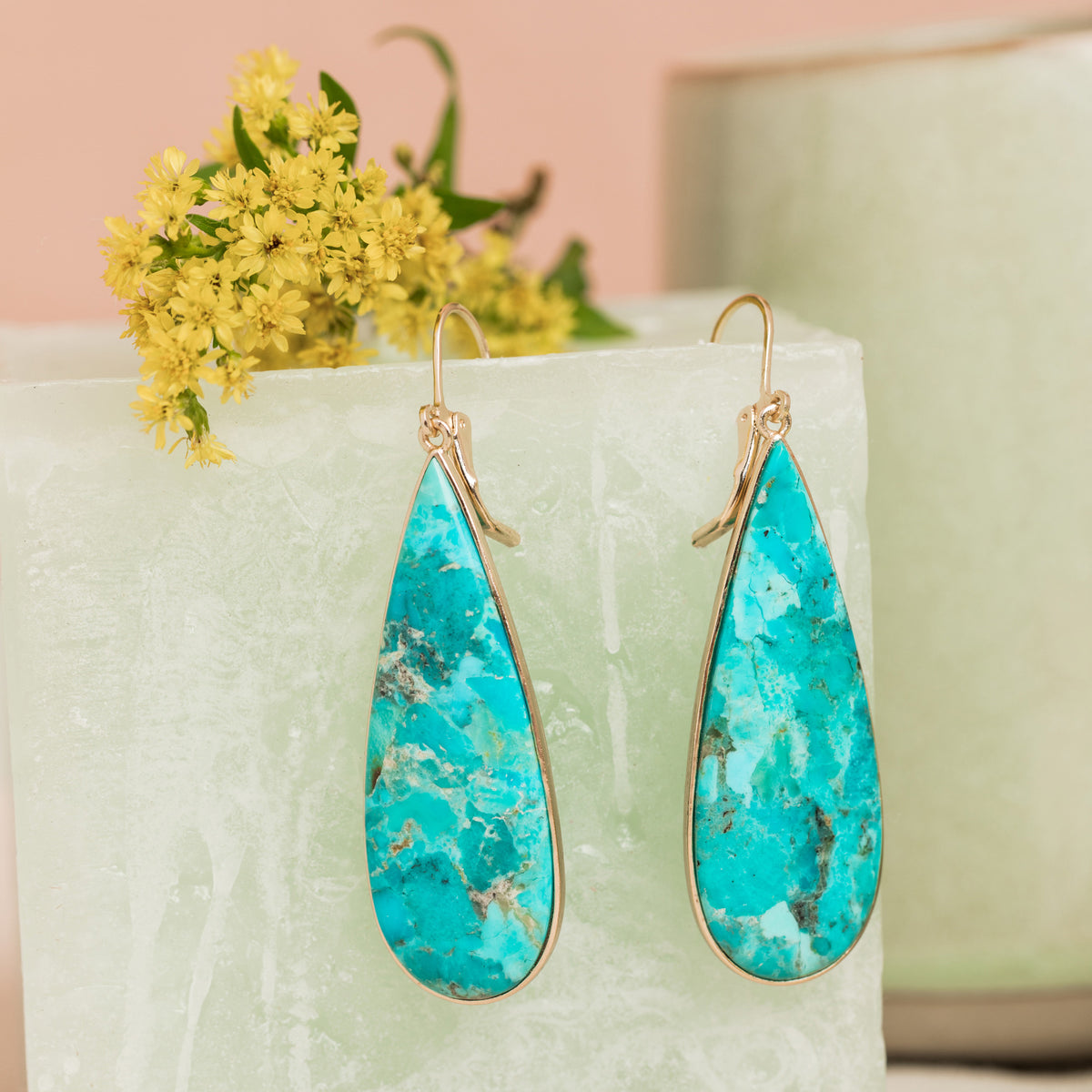 Boucles d'oreilles Sophia Turquoise.