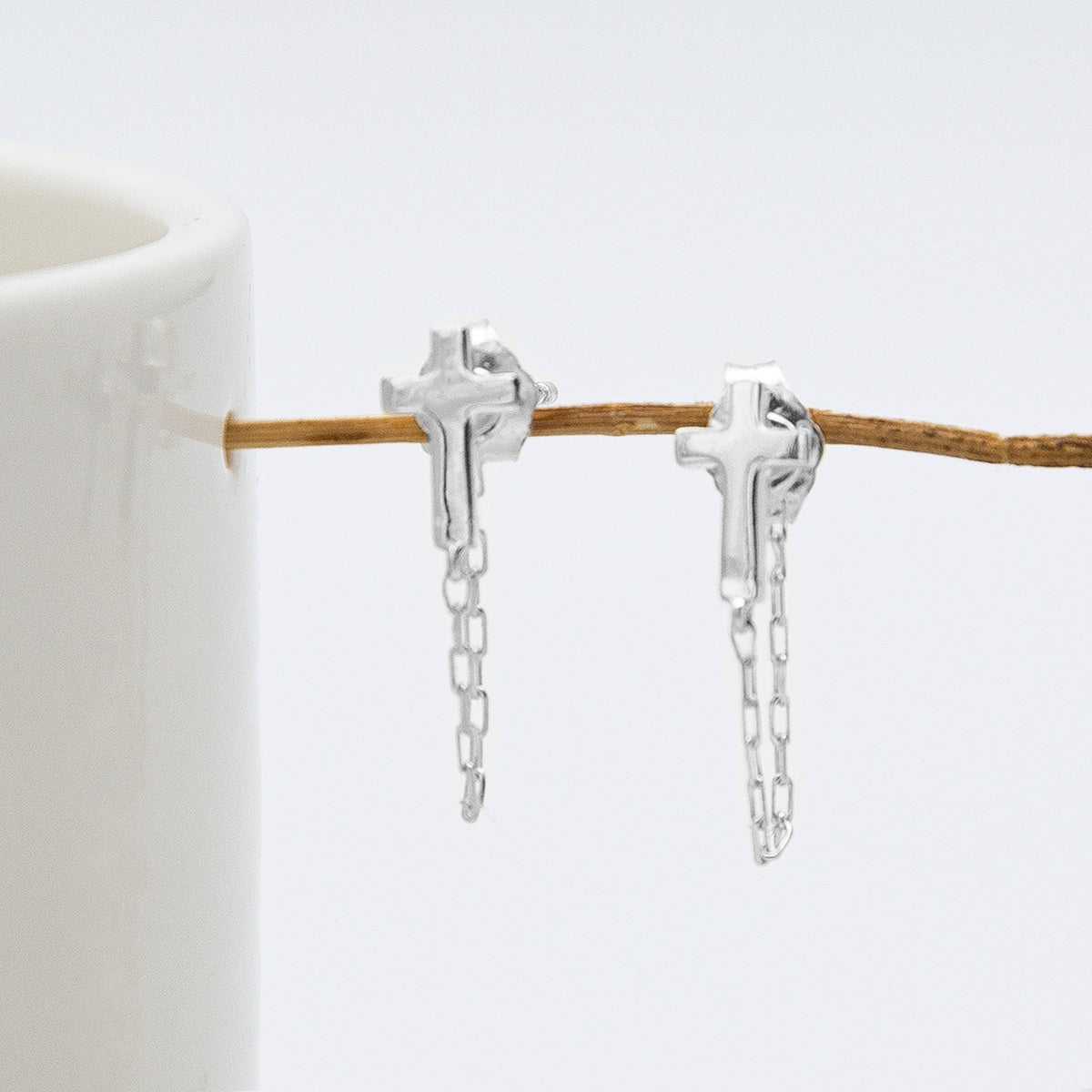Boucles d'oreilles Darie Argent.