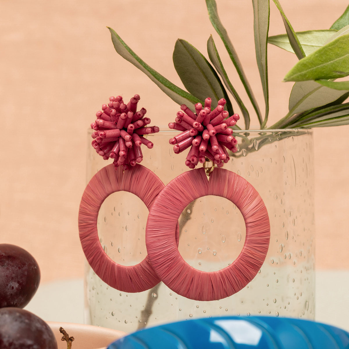 Boucles D'Oreilles Mariella Framboise