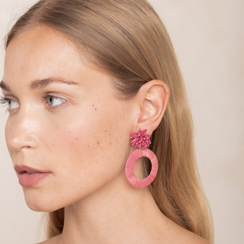 Boucles D'Oreilles Mariella Framboise