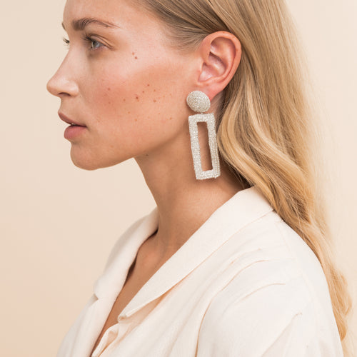 Boucles d'oreilles Nine Argent.