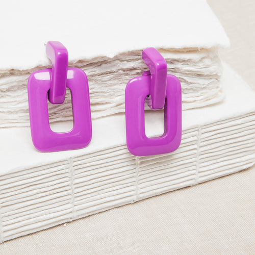 Boucles D'Oreilles Violaine Purple