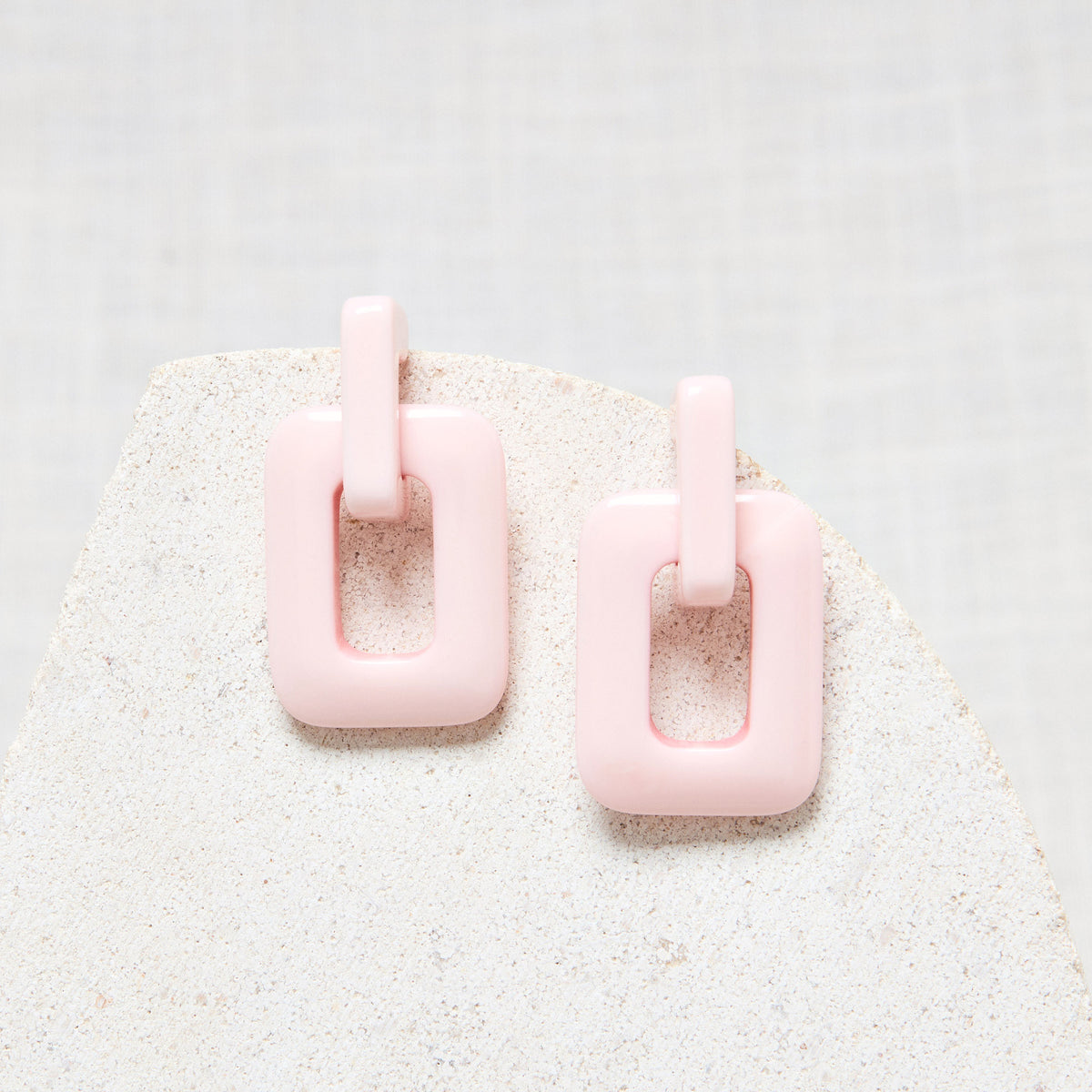 Boucles D'Oreilles Violaine Rose Quartz