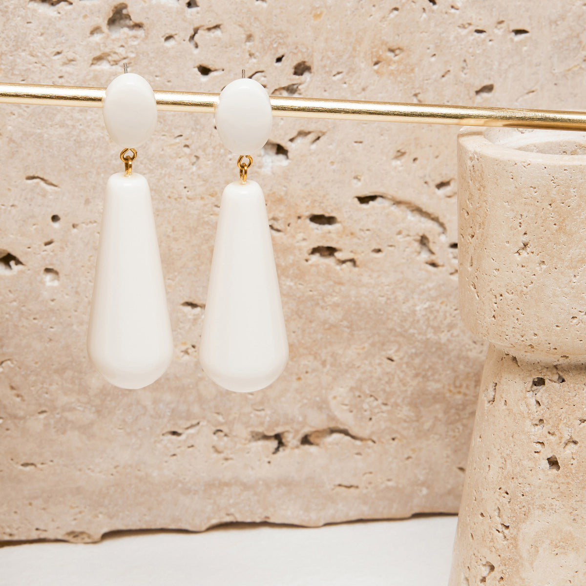 Boucles D&#39;Oreilles Gala Ecru