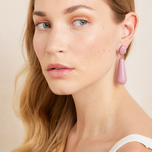 Boucles D'Oreilles Gala Mauve