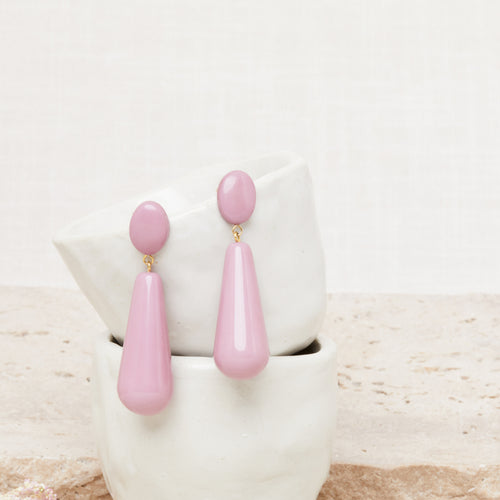 Boucles D'Oreilles Gala Mauve