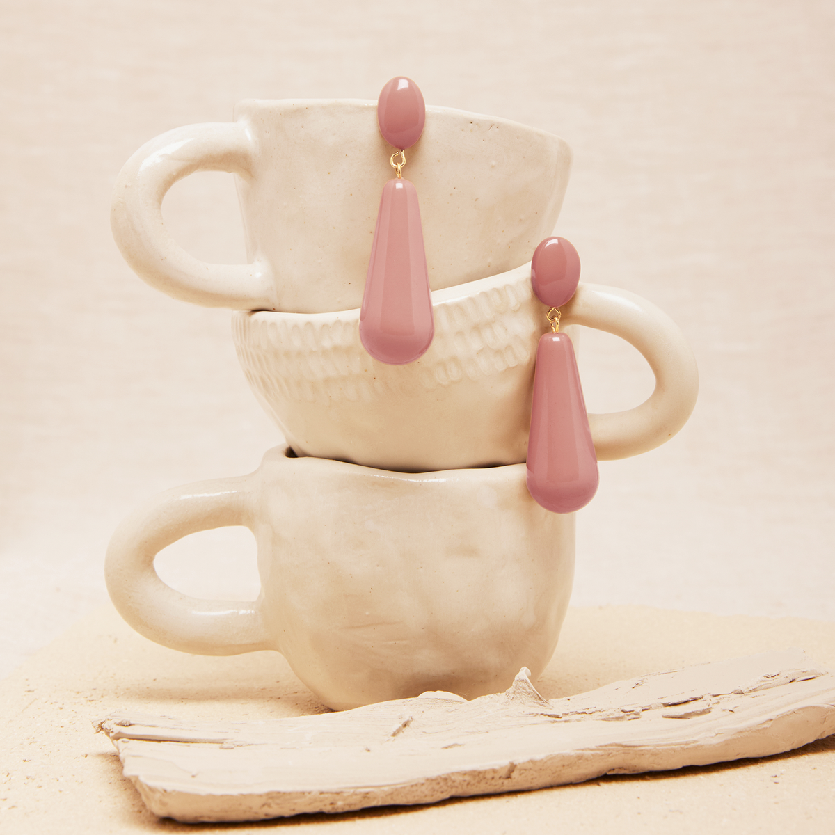 Boucles D&#39;Oreilles Gala Rose Ballet