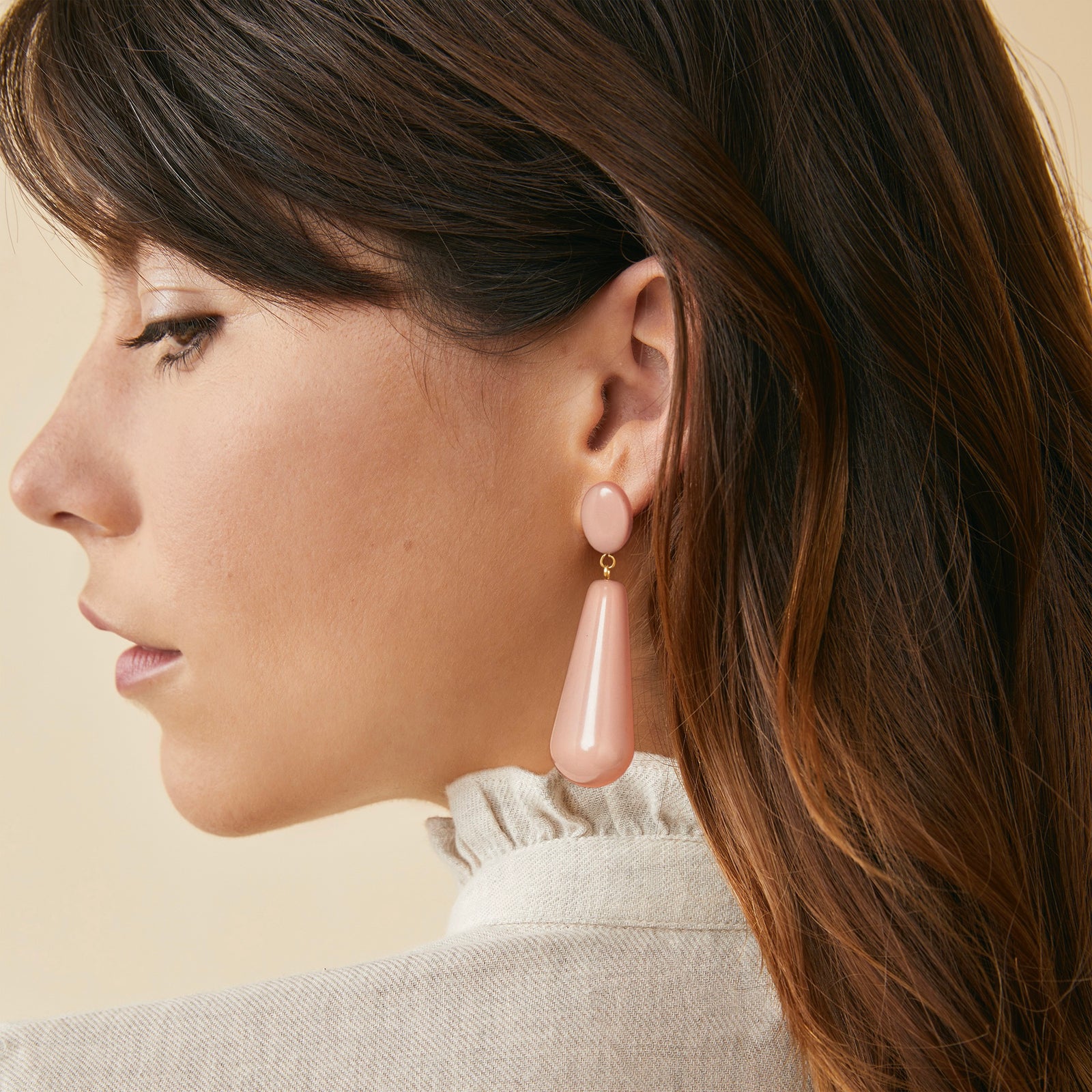 Boucles D'Oreilles Gala Rose Ballet 