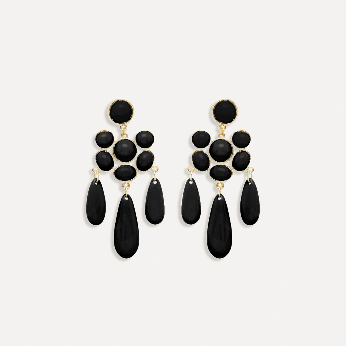 Boucles d'oreilles Galya Noir