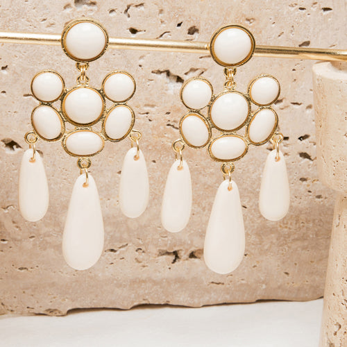 Boucles D'Oreilles Galya Ecru