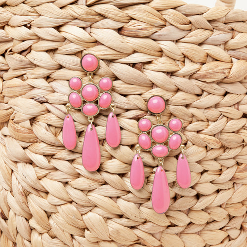 Boucles D'Oreilles Galya Framboise