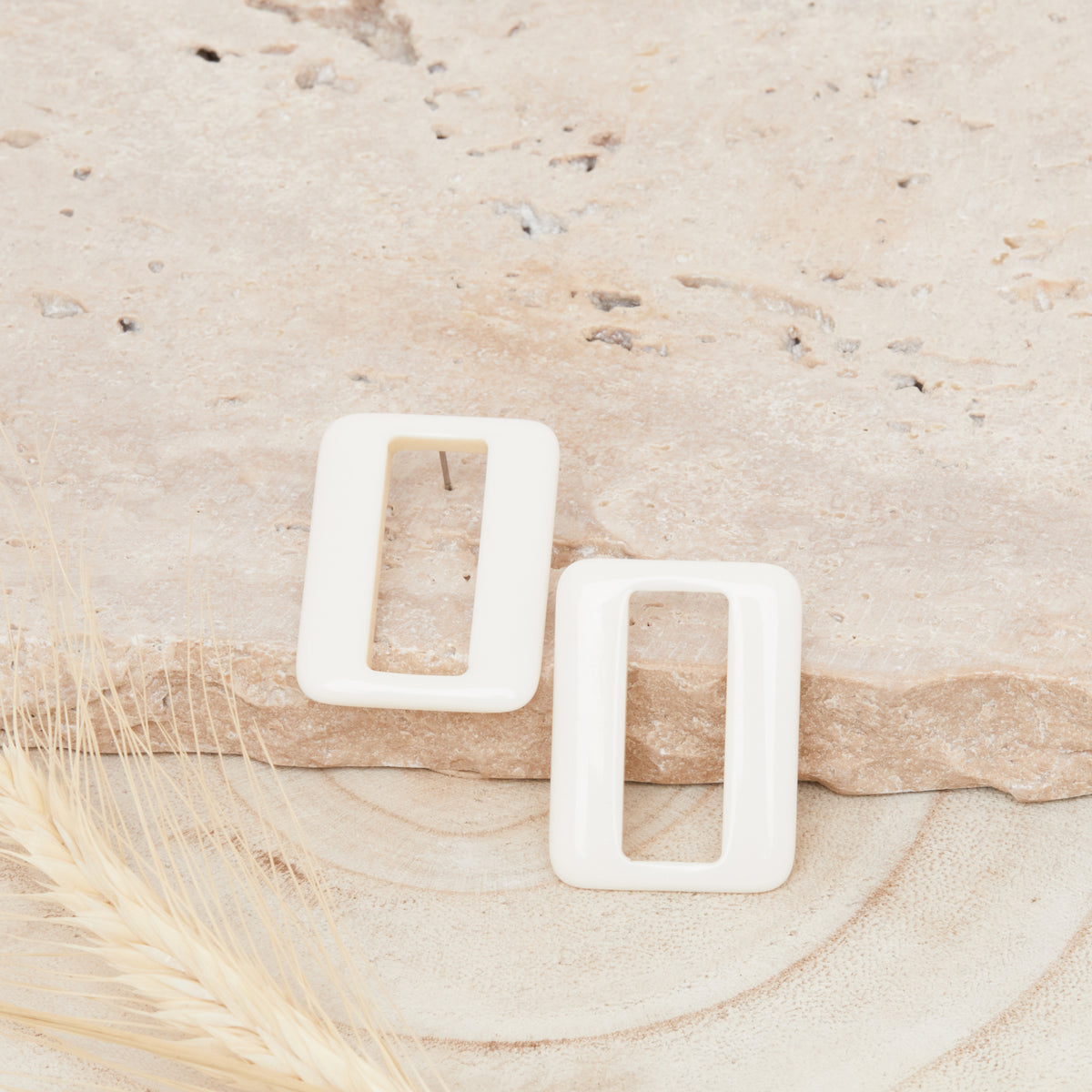 Boucles D'Oreilles Viola Ecru