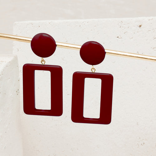 Boucles D&#39;Oreilles Viviane Bordeaux