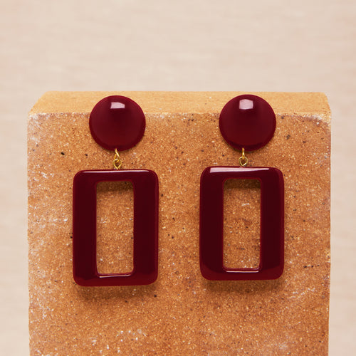 Boucles D&#39;Oreilles Viviane Bordeaux