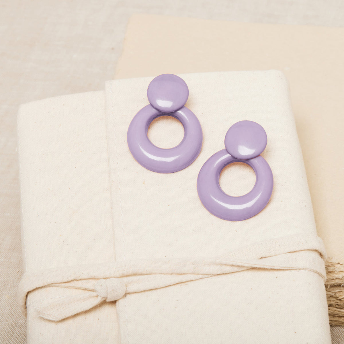 Boucles D&#39;Oreilles Enza Parme