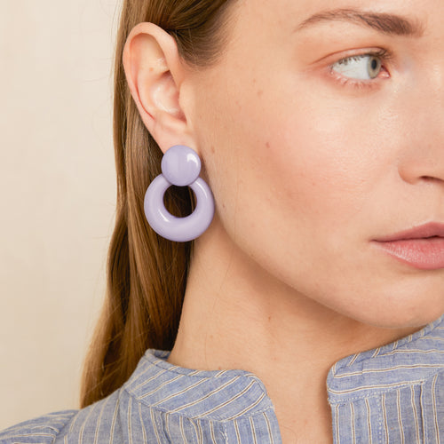 Boucles D&#39;Oreilles Enza Parme