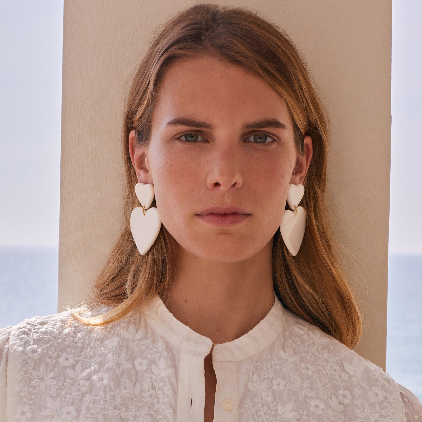 Boucles D'Oreilles Theophile Ecru 