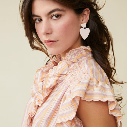 Boucles D&#39;Oreilles Theophile Ecru