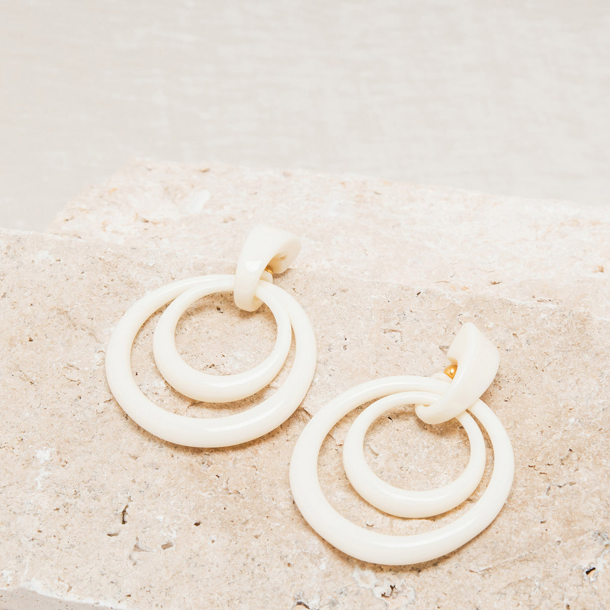 Boucles D'Oreilles Lauretta Ecru
