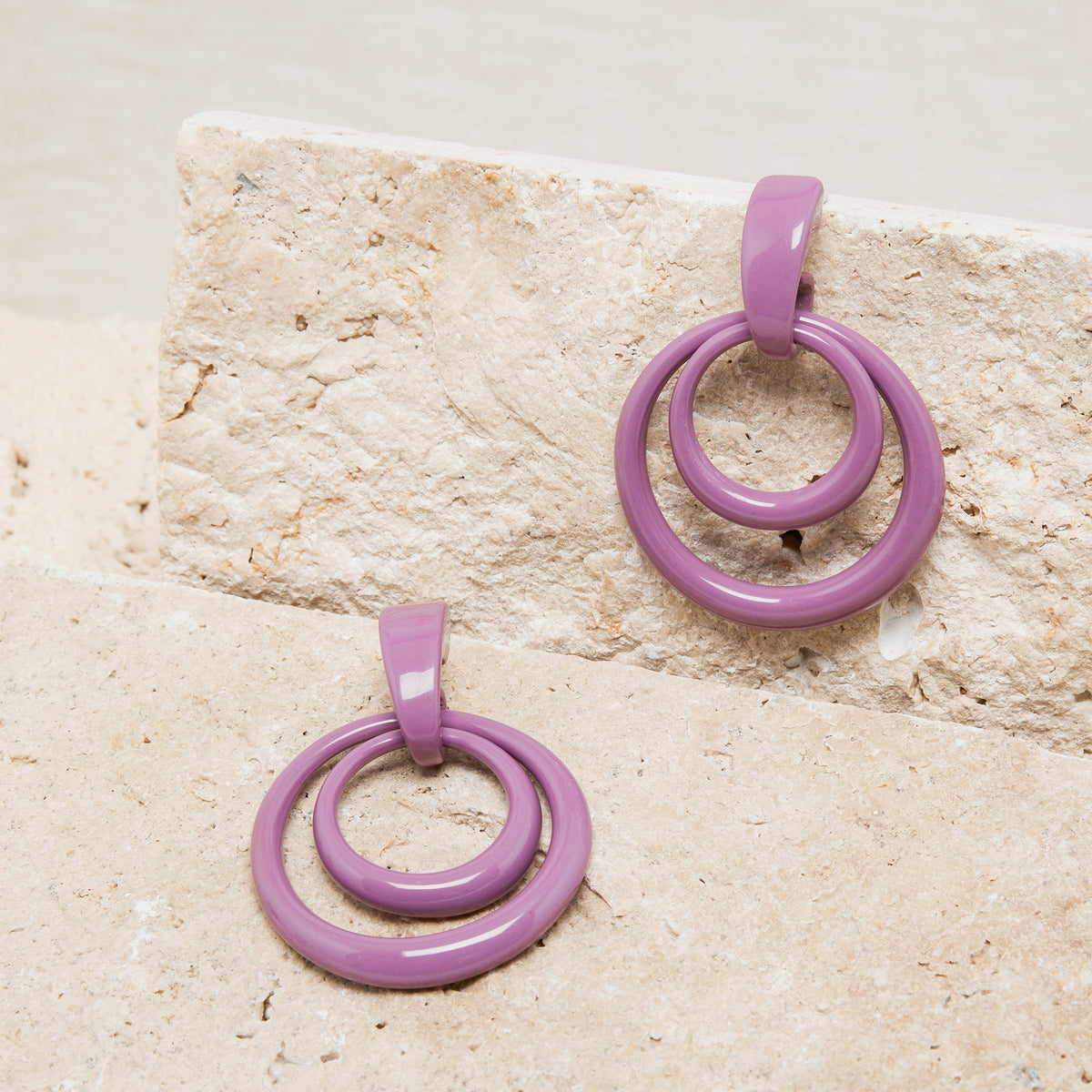 Boucles D&#39;Oreilles Lauretta Violine