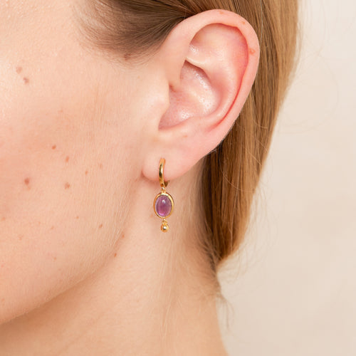 Créoles Bianka Amethyste