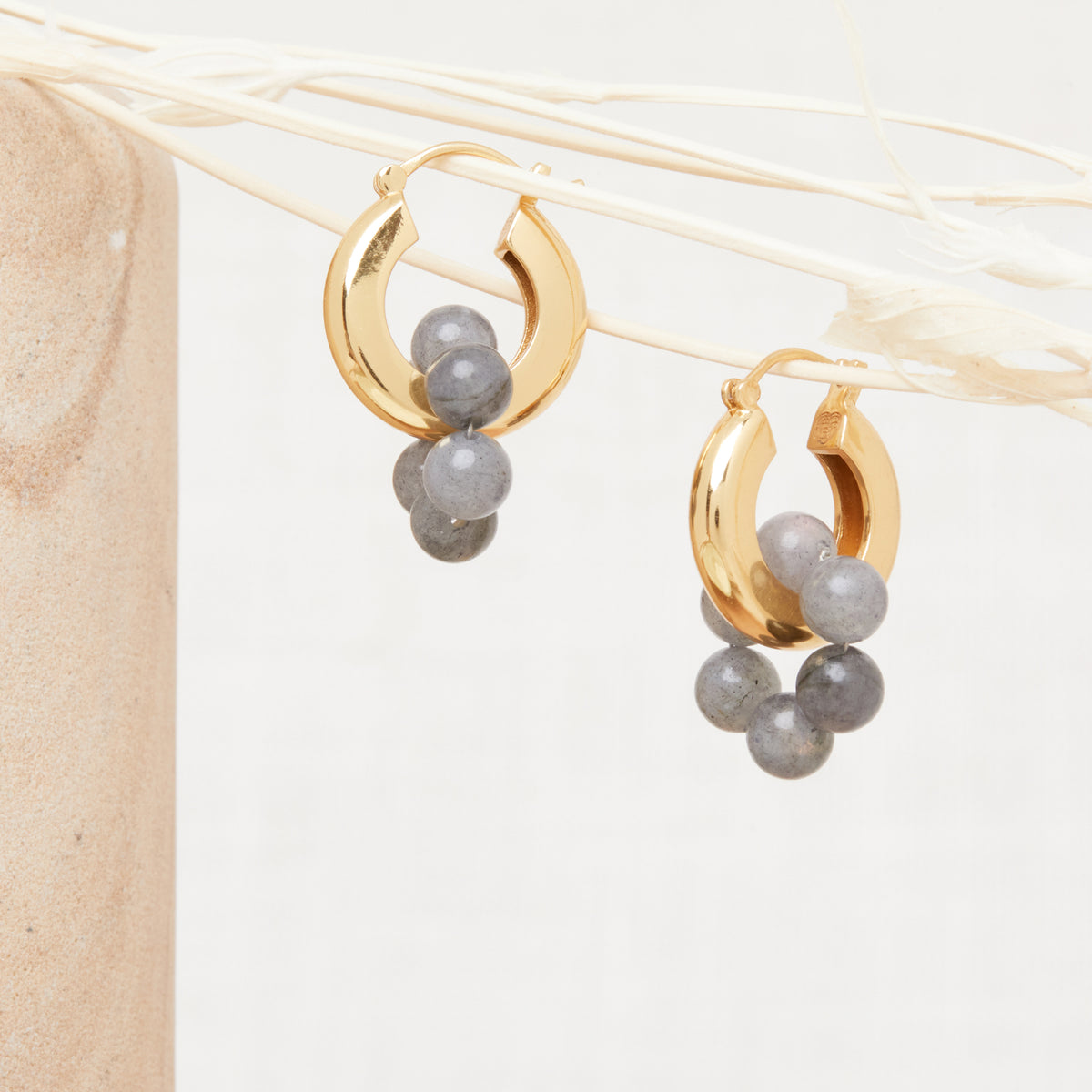 Créoles Betsy Labradorite