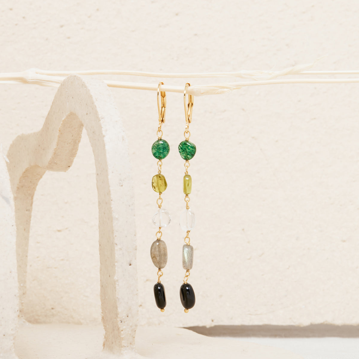 Boucles D&#39;Oreilles  Gabbi Labradorite