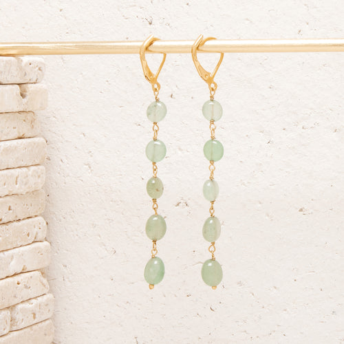 Boucles D'Oreilles Gabbi Aventurine Verte