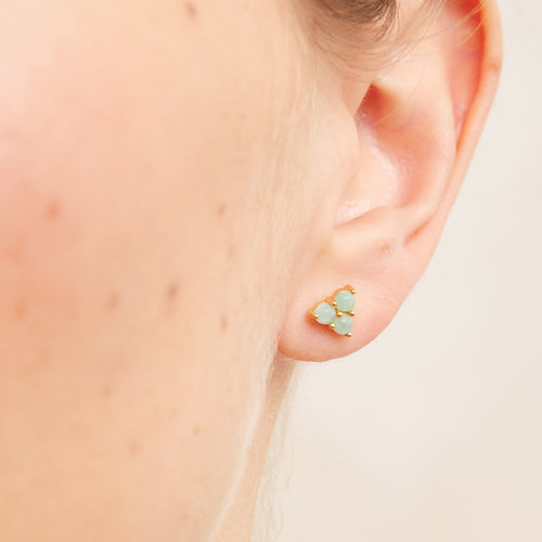 Puces D'Oreilles Graziela Amazonite Claire